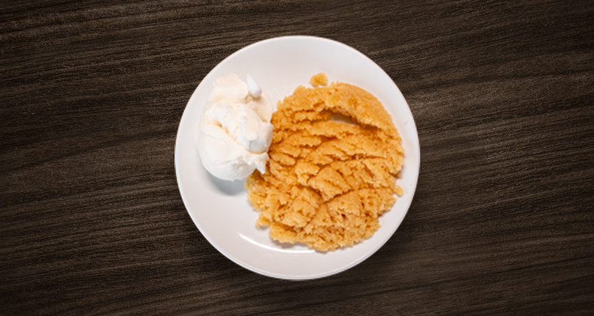 Semolina Halva and Ice Cream